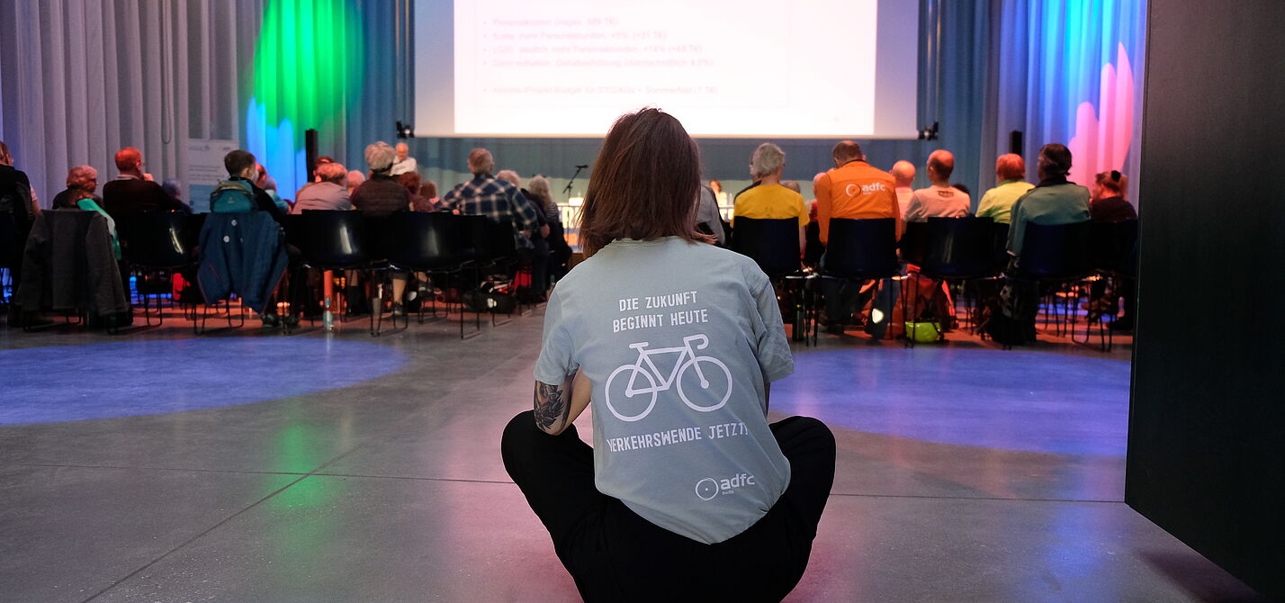 Mitgliederversammlung ADFC Berlin 2023 Blick auf die Mitgliederversammlung 2023