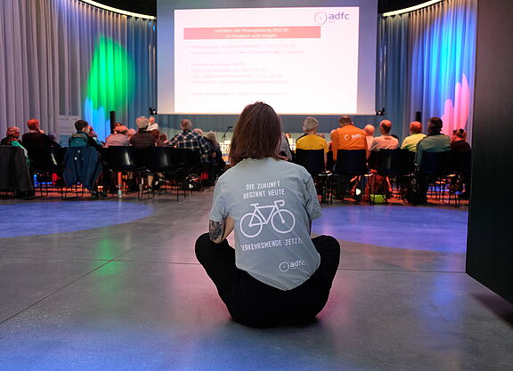 Mitgliederversammlung ADFC Berlin 2023 Blick auf die Mitgliederversammlung 2023