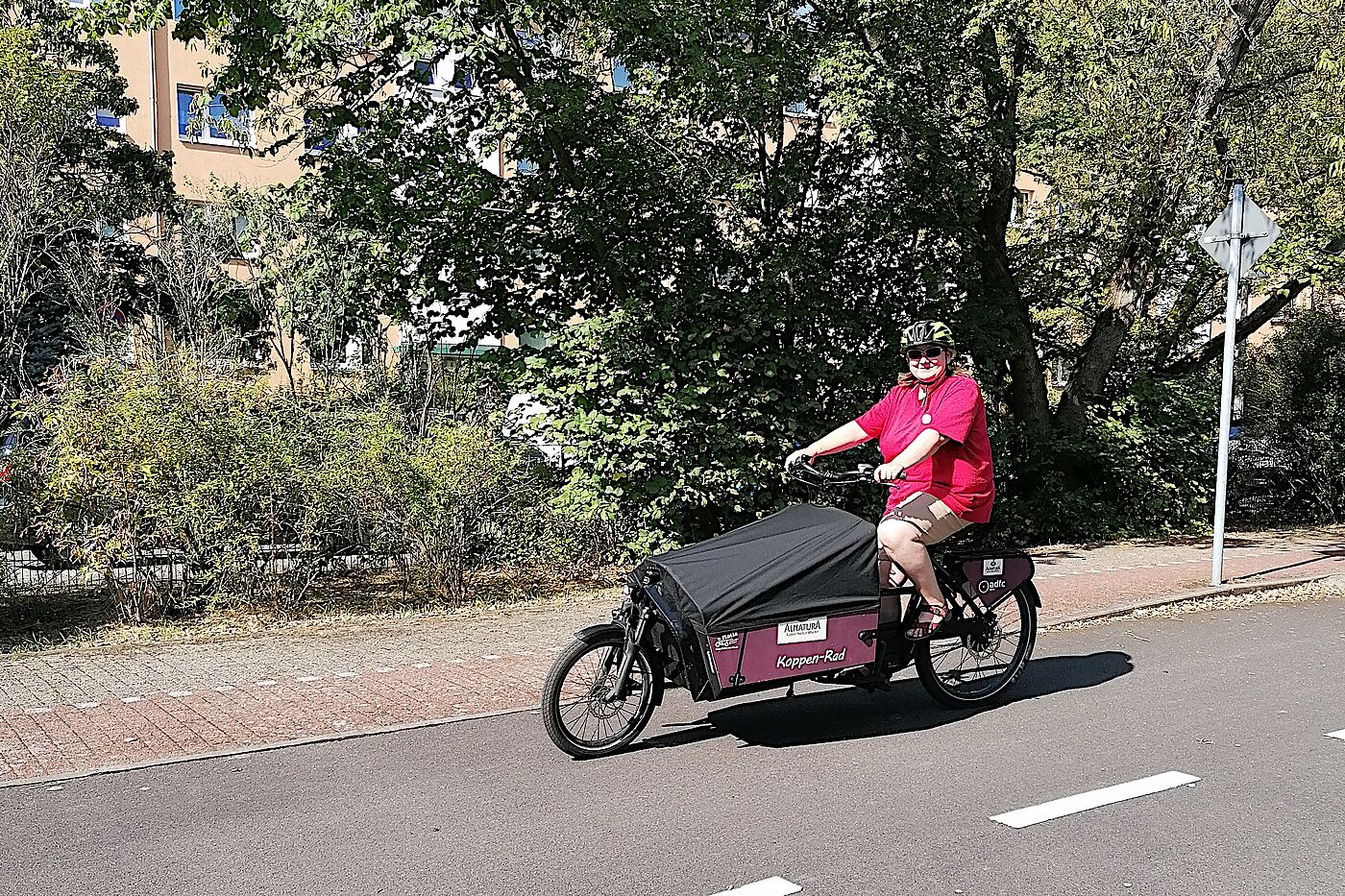 fLotte Lastenrad Testfahrt Testfahrt mit einem fLotte Lastenrad
