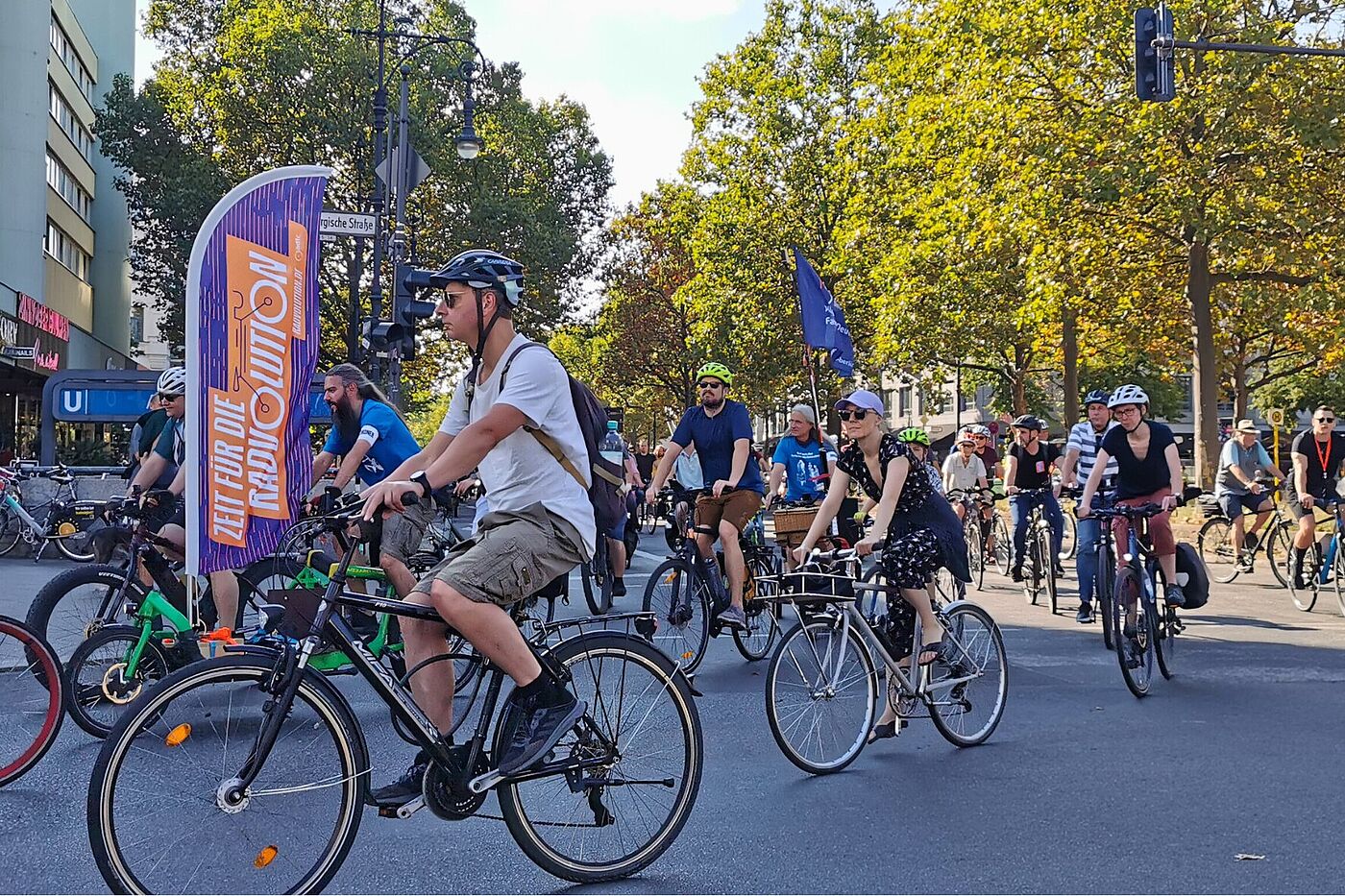 Kreisfahrt 2023 Radfahrende bei der ADFC Kreisfahrt 2023