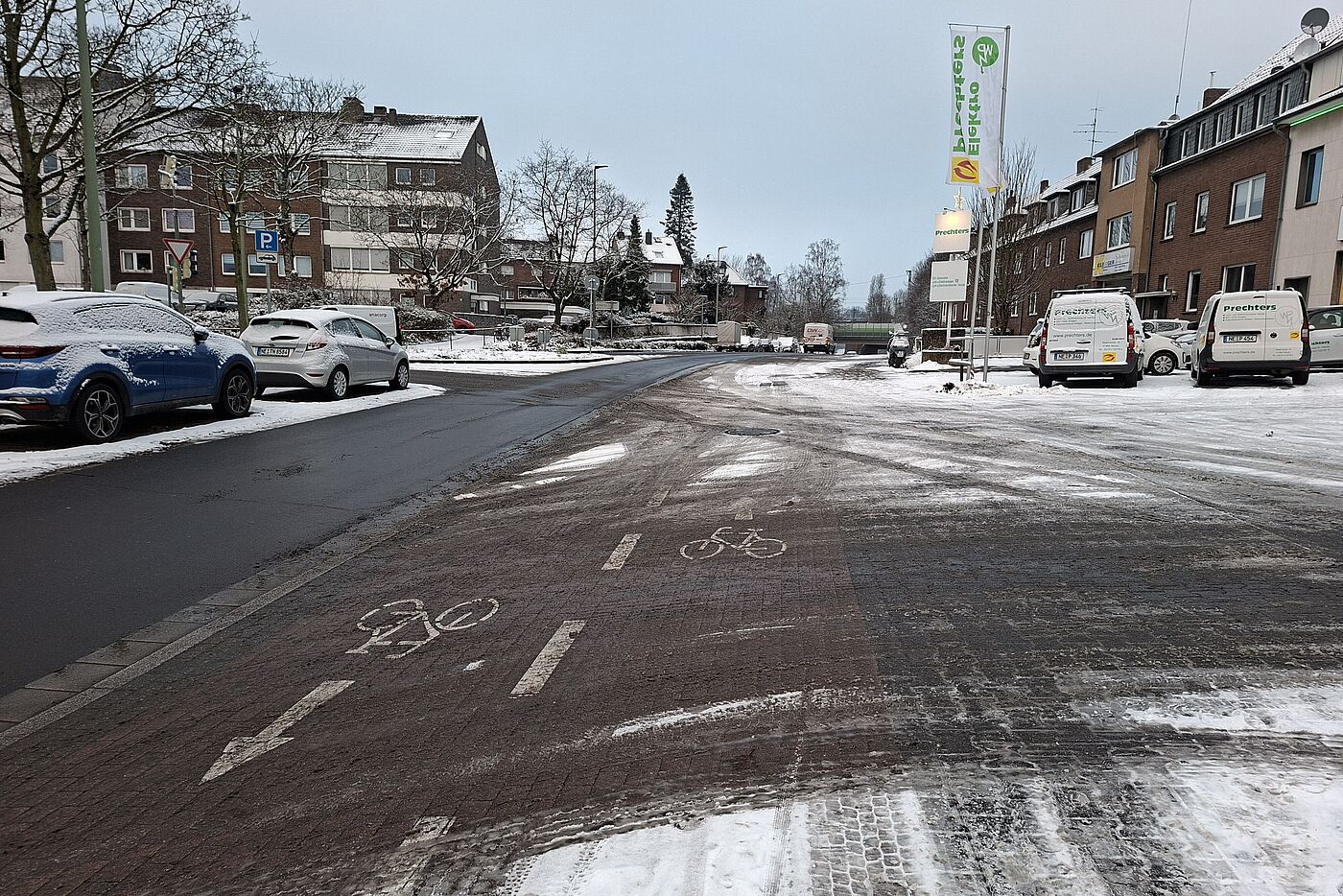 Stephanstraße: Hier muss auch geräumt werden.