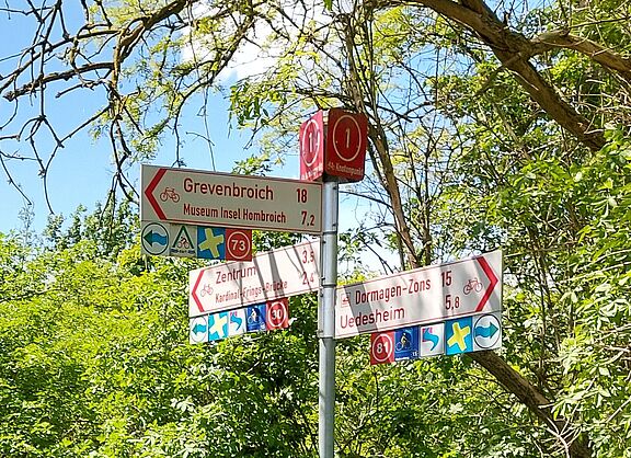 Knotenpunkt 1 an der Grimlinghauser Brücke