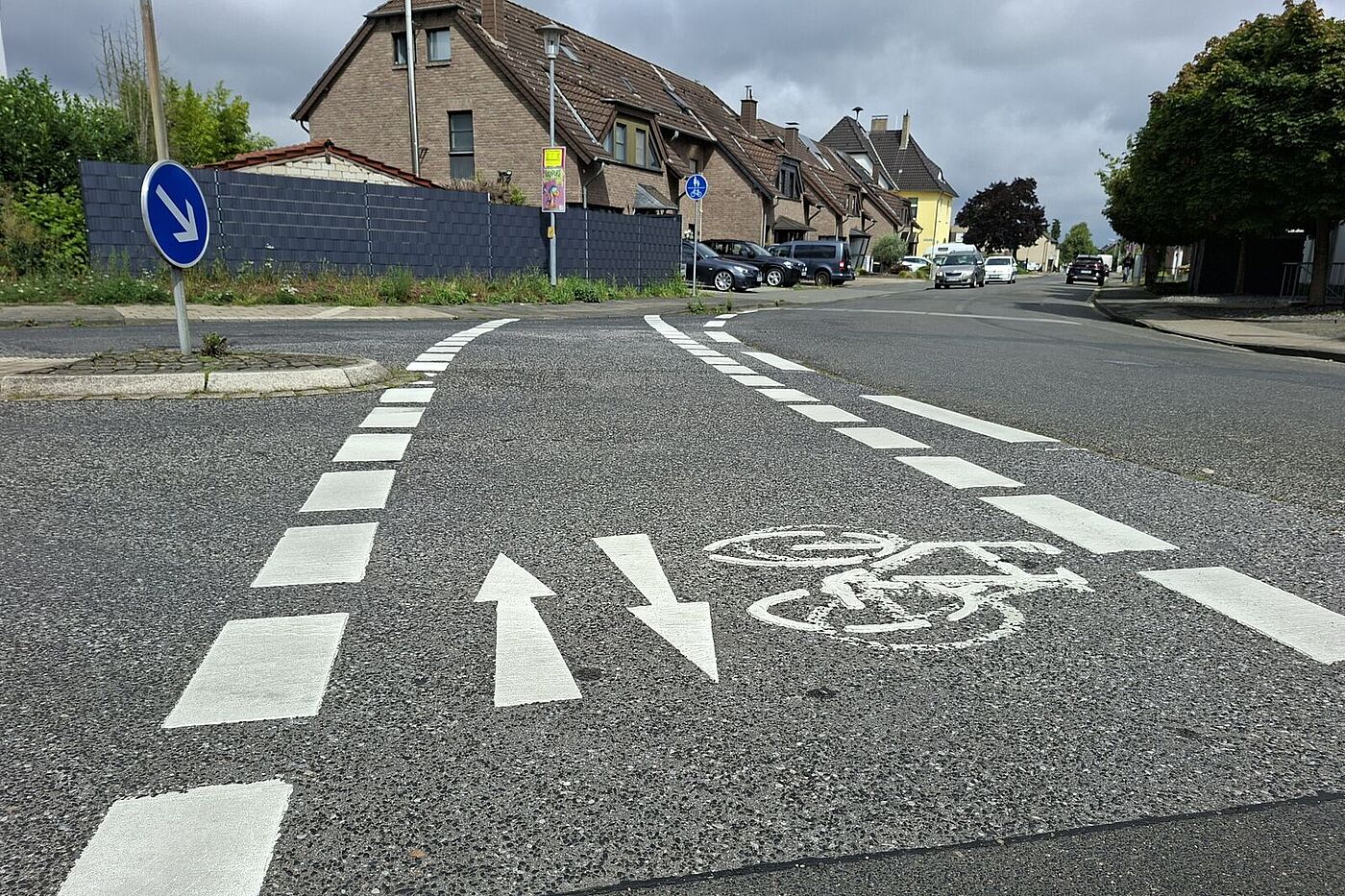 Noch nicht rot: Furten an der Nordstraße in Kleinenbroich