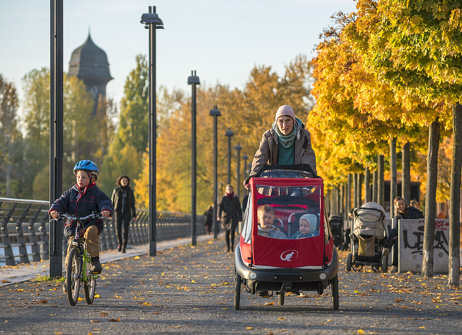 Fahrradfahren in der Stadt Fahrradfahren in der Stadt